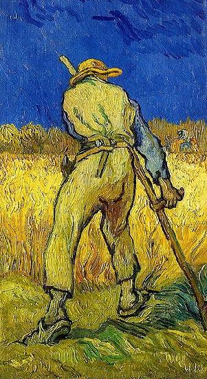 Vincent Van Gogh Reaper oil painting picture